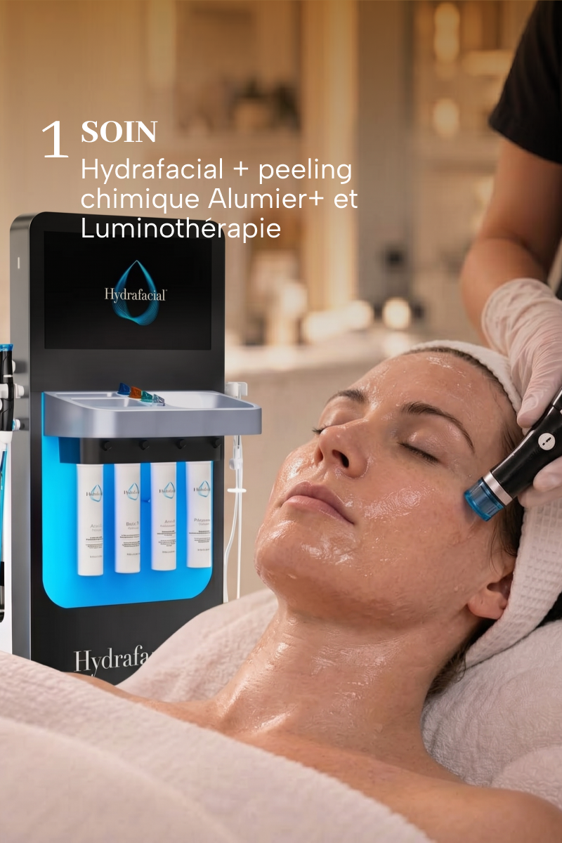 Forfait BRONZE : Hydrafacial peau radieuse